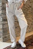 Made in Italy Baby Cord Classic Slim Jogger Stone /10 =